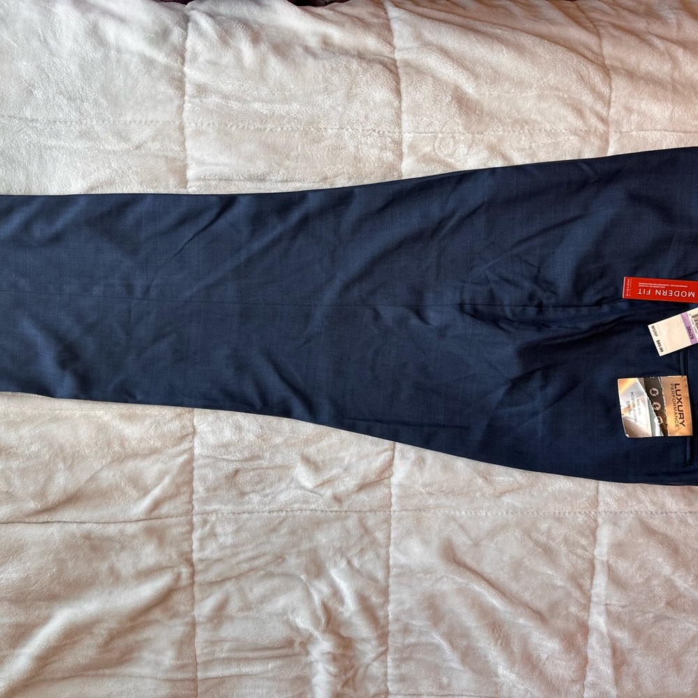 Perry Ellis Portfolio Charcoal and Blue Trousers - Picture 7 of 7